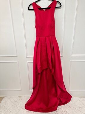 Xtraordinary Red High-Low Satin Dress